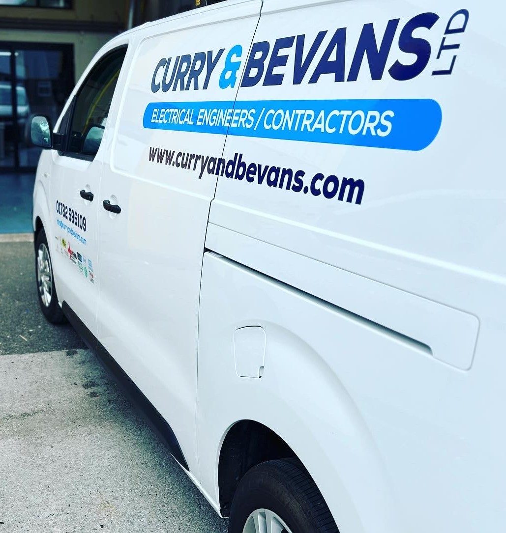 Curry and Bevans Ltd. branded van